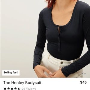 Everlane Henley bodysuit